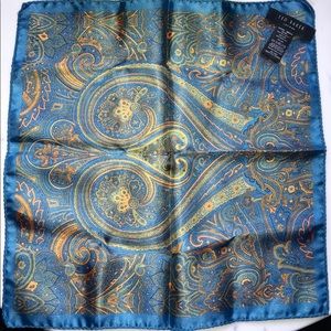 Ted Baker Blue Multi-Colored Pocket Square
